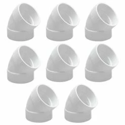 Sachet De 8 Coudés 45° Ø51 Mm Femelle/femelle