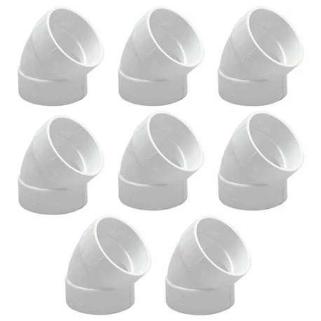 Sachet De 8 Coudés 45° Ø51 Mm Femelle/femelle 3 Sachet De 8 Coudés 45° Ø51 Mm Femelle/femelle