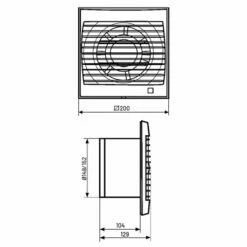 Aérateur Decor 300 CZ 250 M3/h Clapet Anti-retour 11 Aérateur Decor 300 CZ 250 M3/h Clapet Anti-retour -Schneider Electric Soldes aerateur axial unelvent serie decor 100 200 300 chz 401443 280 m3 h 4