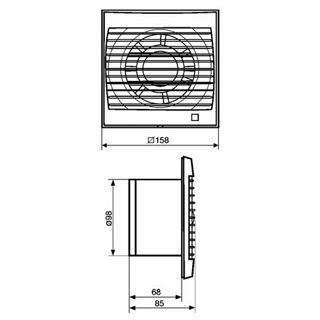 Aérateur Decor 100 CDZ 95 M3/h Détection De Présence 7 Aérateur Decor 100 CDZ 95 M3/h Détection De Présence – Image 5