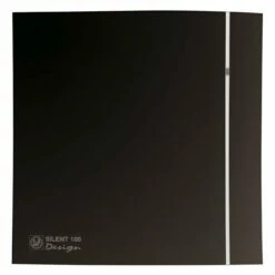 Aérateur Silent Design 100 CZ Noir 85 M3/h Clapet Anti-retour