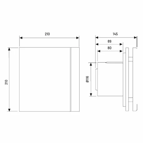 Silent Design 200 CZ Silver 400023 175 M3/h Standard 4 Silent Design 200 CZ Silver 400023 175 M3/h Standard – Image 2