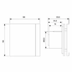 Silent Design 100 CZ Silver 403510 85 M3/h Standard 7 Silent Design 100 CZ Silver 403510 85 M3/h Standard -Schneider Electric Soldes aerateur axial unelvent serie silent silver design 100 200 cz 403510 85 m3 h 2