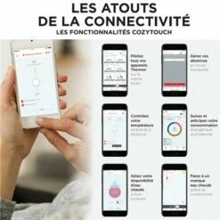 Sèche Serviette électrique Allure 3 Classique 750+1000 Watts, Mât à Gauche Blanc Mat 11 Sèche Serviette électrique Allure 3 Classique 750+1000 Watts, Mât à Gauche Blanc Mat -Schneider Electric Soldes allure 3 classique 483177 1750 watts mat a gauche avec soufflerie blanc granit 4