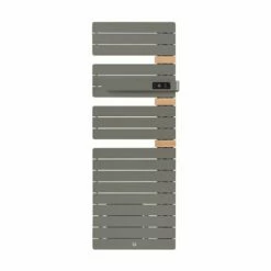 Sèche Serviette électrique Allure 3 Classique 750+1000 Watts, Mât à Droite Gris Roche