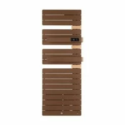 Sèche Serviette électrique Allure 3 Virtuose 750+1000 Watts, Mât à Droite Brun Terracotta