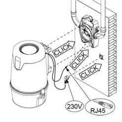 Centrale D'aspiration C.Axpir® Initia Sans Fixation 217 M3/h 1300 Watts 11 Centrale D'aspiration C.Axpir® Initia Sans Fixation 217 M3/h 1300 Watts -Schneider Electric Soldes axpir initia 11071138 caxpir initia 1300 watts 4