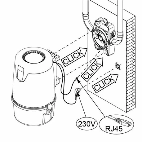 Centrale D'aspiration C.Axpir® Initia Sans Fixation 217 M3/h 1300 Watts 7 Centrale D'aspiration C.Axpir® Initia Sans Fixation 217 M3/h 1300 Watts – Image 5