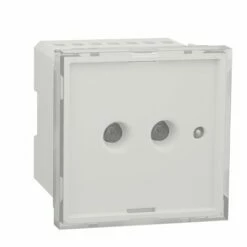 Schneider Electric Balise De Sécurité Avec Batterie LED 45lux/25cm Unica NU3776 2 Modules Mécanisme Seul 2 Modules Mécanisme Seul