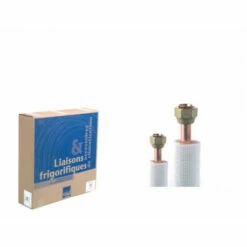 Liaison Frigorifique Bi-tubes Isolée Flare 06FS1412 Isolant Blanc PE, 1/4-1/2 6 M.