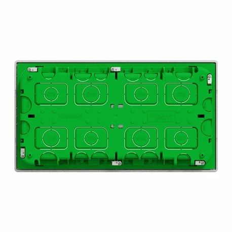 Schneider Electric Boîte De Concentration Encastrée Complète Unica NU171030 Aluminium 2 Rangs De 10 Modules 4 Schneider Electric Boîte De Concentration Encastrée Complète Unica NU171030 Aluminium 2 Rangs De 10 Modules – Image 2