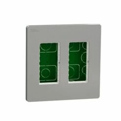 Schneider Electric Boîte De Concentration Encastrée Complète Unica NU172430 Aluminium 2 Colonnes De 4 Modules