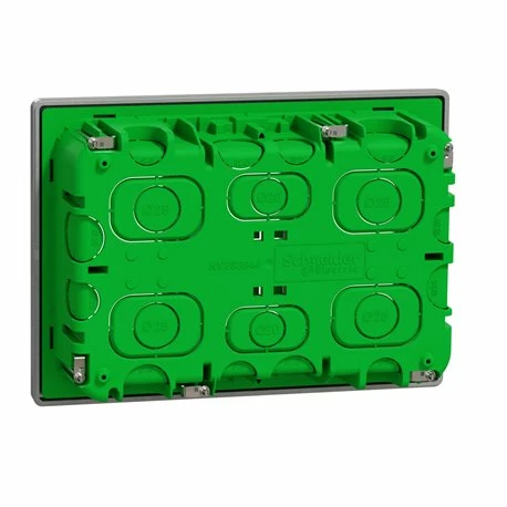 Schneider Electric Boîte De Concentration Encastrée Complète Unica NU173430 Aluminium 3 Colonnes De 4 Modules 5 Schneider Electric Boîte De Concentration Encastrée Complète Unica NU173430 Aluminium 3 Colonnes De 4 Modules – Image 3