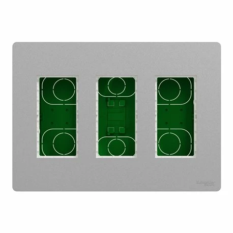 Schneider Electric Boîte De Concentration Encastrée Complète Unica NU173430 Aluminium 3 Colonnes De 4 Modules 7 Schneider Electric Boîte De Concentration Encastrée Complète Unica NU173430 Aluminium 3 Colonnes De 4 Modules – Image 5