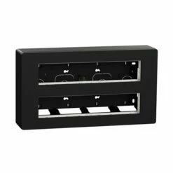 Schneider Electric Boîte De Concentration Saillie Complète Unica NU121054 Anthracite 2 Rangs De 10 Modules