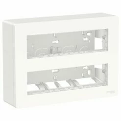 Schneider Electric Boîte De Concentration Saillie Complète Unica NU121820 Blanc Antibactérien 2 Rangs De 8 Modèles
