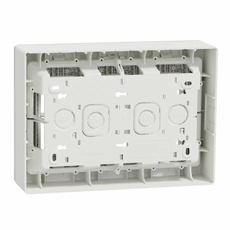 Schneider Electric Boîte De Concentration Saillie Complète Unica NU123418 Blanc 3 Colonnes De 4 Modules 8 Schneider Electric Boîte De Concentration Saillie Complète Unica NU123418 Blanc 3 Colonnes De 4 Modules – Image 6