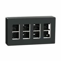 Schneider Electric Boîte De Concentration Saillie Complète Unica NU124454 Anthracite 4 Colonnes De 4 Modules