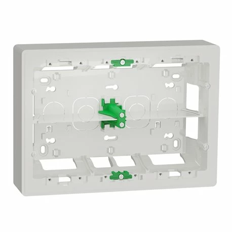 Schneider Electric Boîte De Concentration Saillie Unica NU821820 Blanc Antibactérien 2 Rangs De 8 Modules 3 Schneider Electric Boîte De Concentration Saillie Unica NU821820 Blanc Antibactérien 2 Rangs De 8 Modules
