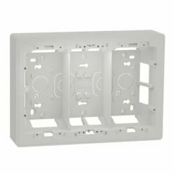 Schneider Electric Boîte De Concentration Saillie Unica NU823418 Blanc 3 Colonnes De 4 Modules