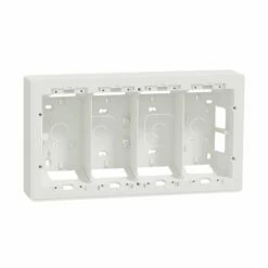 Schneider Electric Boîte De Concentration Saillie Unica NU824418 Blanc 4 Colonnes De 4 Modules