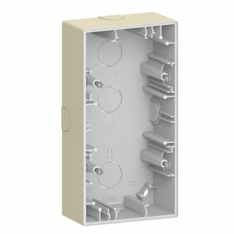 Schneider Electric Boîte Pour Montage Saillie D-Life MTN4024-6533 Blanc Sable 2 Postes 3 Schneider Electric Boîte Pour Montage Saillie D-Life MTN4024-6533 Blanc Sable 2 Postes