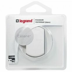 Bouton Poussoir Complet Avec Plaque Céliane Soft 6A Blanc 099570