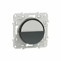 Bouton-poussoir Odace S540266 Anthracite Avec Porte-étiquette