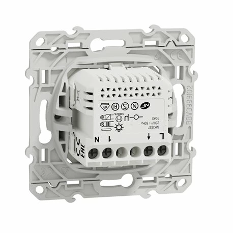 Bouton Poussoir Wiser Odace S530530W 10 A Zigbee Alu 5 Bouton Poussoir Wiser Odace S530530W 10 A Zigbee Alu – Image 3