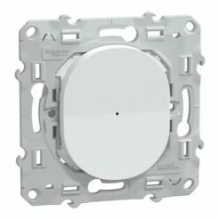 Bouton Poussoir Wiser Ovalis S320530W 10 A Zigbee Blanc