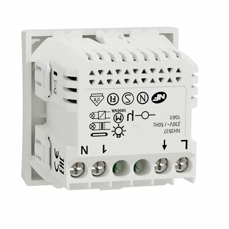 Schneider Electric Bouton Poussoir Wiser Unica NU353720W 10 A Zigbee Blanc Antimicrobien Mécanisme Seul 9 Schneider Electric Bouton Poussoir Wiser Unica NU353720W 10 A Zigbee Blanc Antimicrobien Mécanisme Seul – Image 7