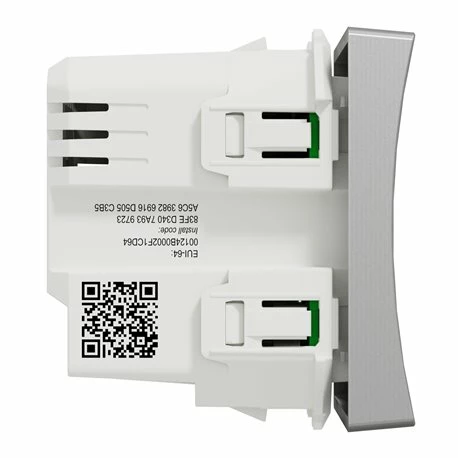 Schneider Electric Bouton Poussoir Wiser Unica NU353730W 10 A Zigbee Alu Mécanisme Seul 4 Schneider Electric Bouton Poussoir Wiser Unica NU353730W 10 A Zigbee Alu Mécanisme Seul – Image 2