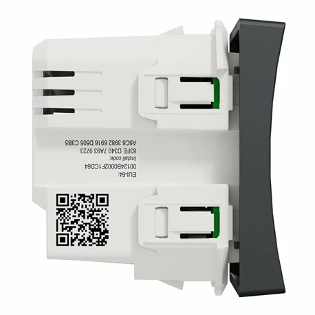 Schneider Electric Bouton Poussoir Wiser Unica NU353754W 10 A Zigbee Anthracite Mécanisme Seul 10 Schneider Electric Bouton Poussoir Wiser Unica NU353754W 10 A Zigbee Anthracite Mécanisme Seul – Image 8