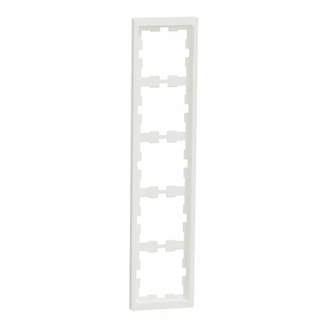 Schneider Electric Cadre De Finition D-Life MTN4050-6537 Blanc Nordic Mat 5 Postes 3 Schneider Electric Cadre De Finition D-Life MTN4050-6537 Blanc Nordic Mat 5 Postes