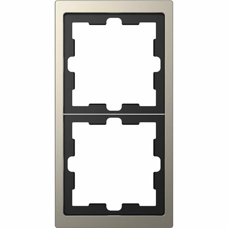 Schneider Electric Cadre De Finition Métal D-Life MTN4020-6550 Nickel 2 Postes 3 Schneider Electric Cadre De Finition Métal D-Life MTN4020-6550 Nickel 2 Postes