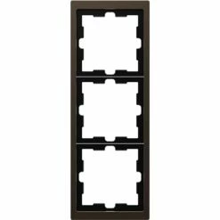 Schneider Electric Cadre De Finition Métal D-Life MTN4030-6552 Mocca 3 Postes