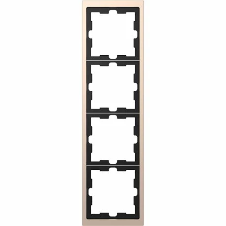 Schneider Electric Cadre De Finition Métal D-Life MTN4040-6551 Champagne 4 Postes 3 Schneider Electric Cadre De Finition Métal D-Life MTN4040-6551 Champagne 4 Postes