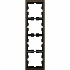Schneider Electric Cadre De Finition Métal D-Life MTN4040-6552 Mocca 4 Postes