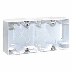 Cadre Saillie 2 Postes Type B Blanc