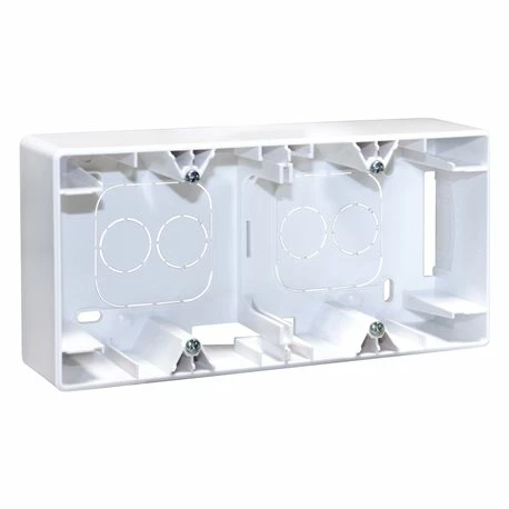 Cadre Saillie 2 Postes Type B Blanc 3 Cadre Saillie 2 Postes Type B Blanc