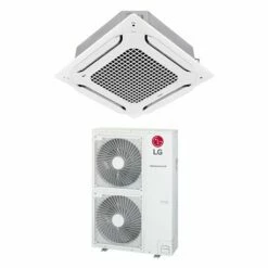 Climatiseur Cassette 4 Voies Dual Vane Triphasée 13,5 KWatts R32