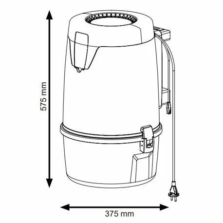 Centrale D'aspiration C. Axpir® Initia Avec Fixation 217 M3/h 1300 Watts 5 Centrale D'aspiration C. Axpir® Initia Avec Fixation 217 M3/h 1300 Watts – Image 3