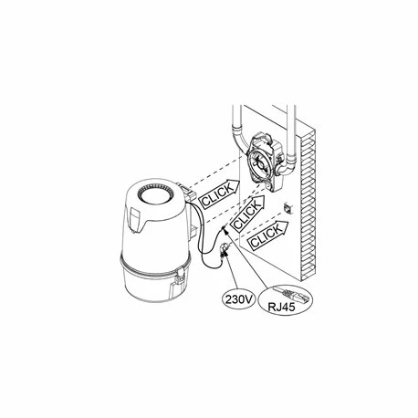 Centrale D'aspiration C. Axpir® Initia Avec Fixation 217 M3/h 1300 Watts 6 Centrale D'aspiration C. Axpir® Initia Avec Fixation 217 M3/h 1300 Watts – Image 4