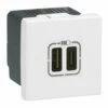 Chargeur 2 USB Type-C 3A 5V 15W Mosaic 2 Modules 230V Blanc 077590 1 Chargeur 2 USB Type-C 3A 5V 15W Mosaic 2 Modules 230V Blanc 077590 -Schneider Electric Soldes chargeur 2 usb type c 3a 5v 15w mosaic 2 modules 230v blanc 077590