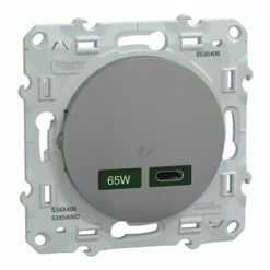 Chargeur USB C 65W Odace S530406 Aluminium