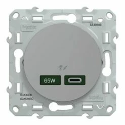 Chargeur USB C 65W Odace S530406 Aluminium 13 Chargeur USB C 65W Odace S530406 Aluminium -Schneider Electric Soldes chargeur usb c 65w odace s530406 aluminium 3