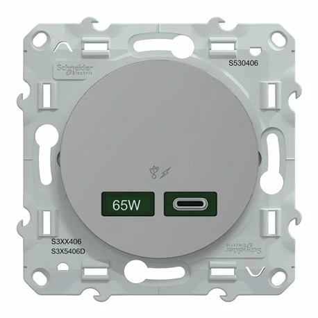 Chargeur USB C 65W Odace S530406 Aluminium 6 Chargeur USB C 65W Odace S530406 Aluminium – Image 4