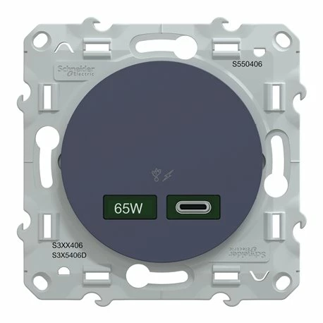 Chargeur USB C 65W Odace S550406 Bleu Cobalt 6 Chargeur USB C 65W Odace S550406 Bleu Cobalt – Image 4