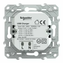 Chargeur USB C 65W Odace S550406 Bleu Cobalt 16 Chargeur USB C 65W Odace S550406 Bleu Cobalt -Schneider Electric Soldes chargeur usb c 65w odace s550406 bleu cobalt 6