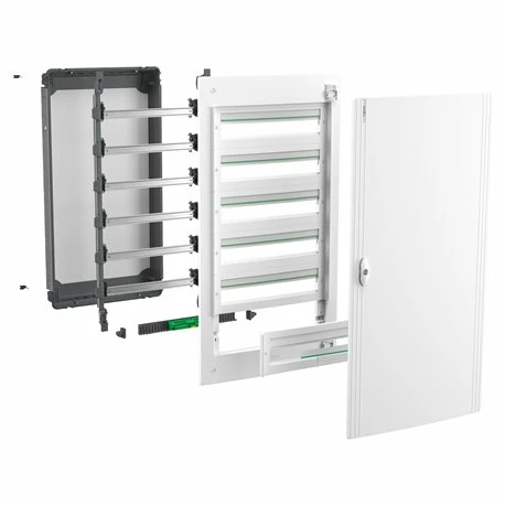 Schneider Electric Coffret électrique PrismaSeT XS LVSXG324 3 Rangées De 24 Modules Encastré Avec Porte Opaque 4 Schneider Electric Coffret électrique PrismaSeT XS LVSXG324 3 Rangées De 24 Modules Encastré Avec Porte Opaque – Image 2